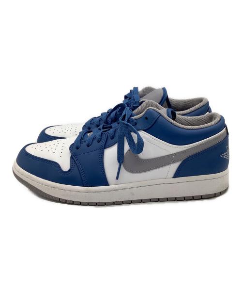 NIKE（ナイキ）NIKE (ナイキ) AIR JORDAN 1 LOW ホワイト×ブルー サイズ:28.0㎝の古着・服飾アイテム
