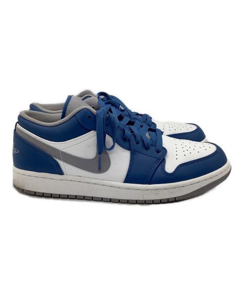 NIKE（ナイキ）NIKE (ナイキ) AIR JORDAN 1 LOW ホワイト×ブルー サイズ:28.0㎝の古着・服飾アイテム
