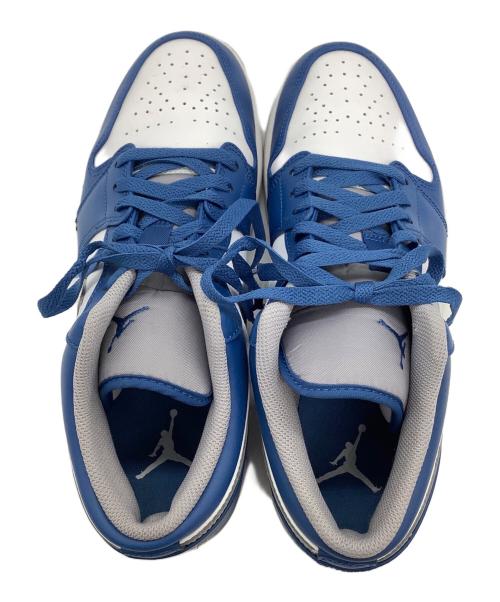 NIKE（ナイキ）NIKE (ナイキ) AIR JORDAN 1 LOW ホワイト×ブルー サイズ:28.0㎝の古着・服飾アイテム