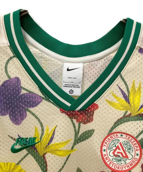 NIKE（ナイキ）NIKE (ナイキ) タンクトップ ベージュ×グリーン サイズ:Lの古着・服飾アイテム