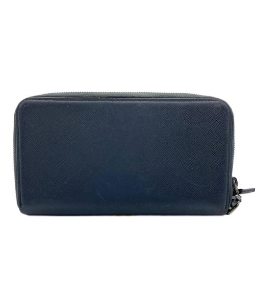 PRADA（プラダ）PRADA (プラダ) 長財布 ネイビーの古着・服飾アイテム