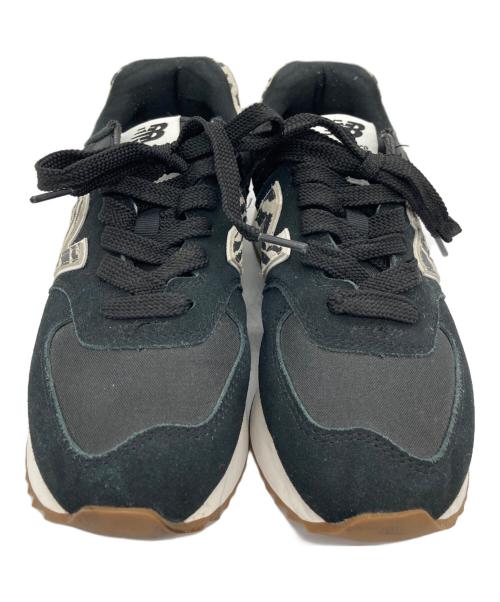 NEW BALANCE（ニューバランス）NEW BALANCE (ニューバランス) 厚底ソールスニーカー ブラック×ベージュ サイズ:25.0cmの古着・服飾アイテム