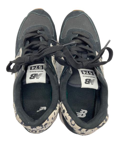 NEW BALANCE（ニューバランス）NEW BALANCE (ニューバランス) 厚底ソールスニーカー ブラック×ベージュ サイズ:25.0cmの古着・服飾アイテム