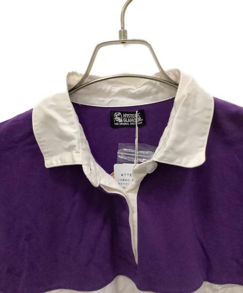 Hysteric Glamour（ヒステリックグラマー）Hysteric Glamour (ヒステリックグラマー) ポロワンピース パープル×ホワイト サイズ:FREE 未使用品の古着・服飾アイテム