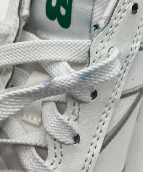 NEW BALANCE（ニューバランス）NEW BALANCE (ニューバランス) ローカットスニーカー ホワイト×グリーン サイズ:22.5cmの古着・服飾アイテム