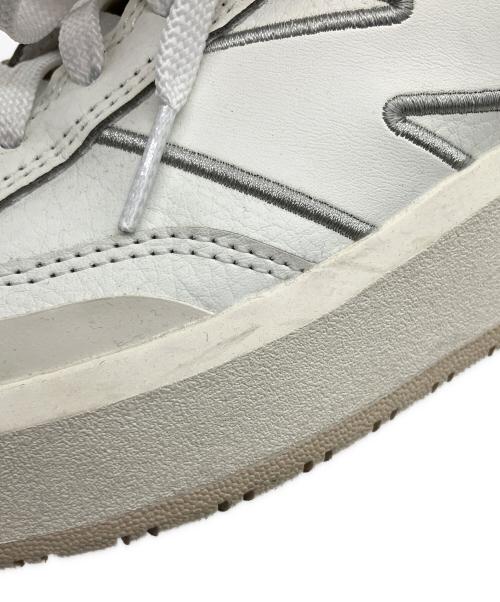 NEW BALANCE（ニューバランス）NEW BALANCE (ニューバランス) ローカットスニーカー ホワイト×グリーン サイズ:22.5cmの古着・服飾アイテム