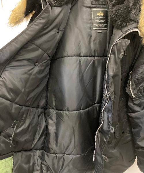 ALPHA（アルファ）ALPHA (アルファ) N-3Bジャケット ブラック サイズ:Lの古着・服飾アイテム