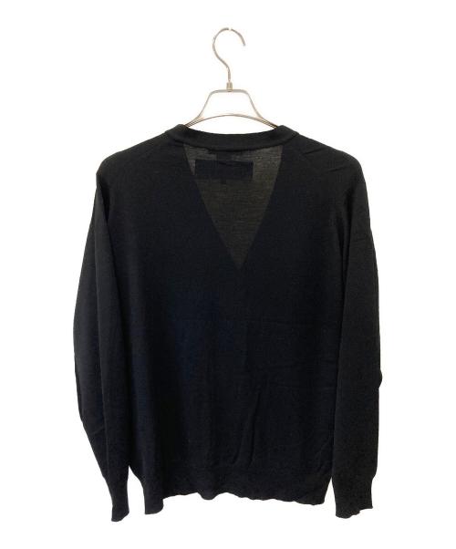 COMME des GARCONS HOMME（コムデギャルソン オム）COMME des GARCONS HOMME (コムデギャルソン オム) JOHN SMEDLEY (ジョンスメドレー) 薄手カーディガン ブラック サイズ:Lの古着・服飾アイテム