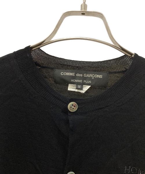 COMME des GARCONS HOMME PLUS（コムデギャルソンオムプリュス）COMME des GARCONS HOMME PLUS (コムデギャルソンオムプリュス) ニットカーディガン ブラック サイズ:Mの古着・服飾アイテム