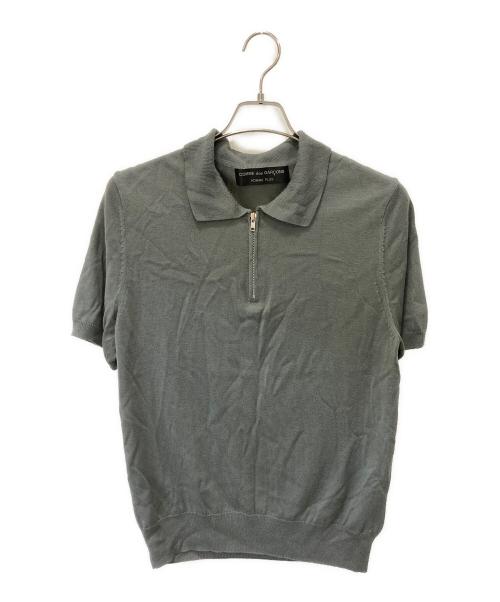 COMME des GARCONS HOMME PLUS（コムデギャルソンオムプリュス）COMME des GARCONS HOMME PLUS (コムデギャルソンオムプリュス) 半袖ニット グレー サイズ:記載なしの古着・服飾アイテム