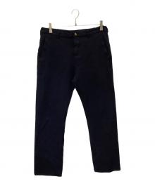 COMME des GARCONS HOMME PLUS（コムデギャルソンオムプリュス）の古着「ストレッチパンツ」｜ネイビー