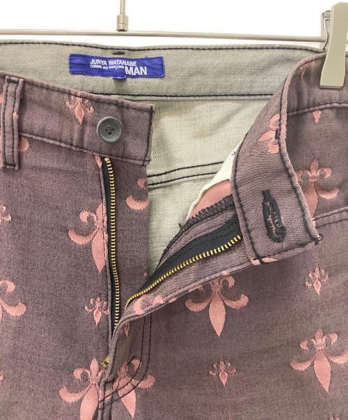 COMME des GARCONS JUNYA WATANABE MAN（コム デ ギャルソン ジュンヤ ワタナベ マン）COMME des GARCONS JUNYA WATANABE MAN (コム デ ギャルソン ジュンヤ ワタナベ マン) デニムパンツ グレー×ピンク サイズ:Lの古着・服飾アイテム