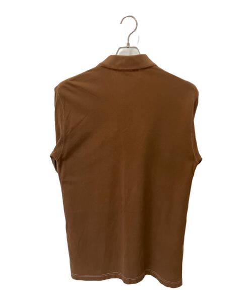 COMME des GARCONS JUNYA WATANABE MAN（コムデギャルソンジュンヤワタナベマン）COMME des GARCONS JUNYA WATANABE MAN (コム デ ギャルソン ジュンヤ ワタナベ マン) BROOKS BROTHERS (ブルックスブラザーズ) 半袖ポロシャツ ブラウン サイズ:Mの古着・服飾アイテム