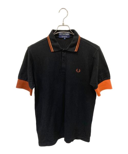FRED PERRY（フレッドペリー）FRED PERRY (フレッドペリー) COMME des GARCONS SHIRT (コムデギャルソンシャツ) 半袖ポロシャツ ブラック×オレンジ サイズ:Sの古着・服飾アイテム