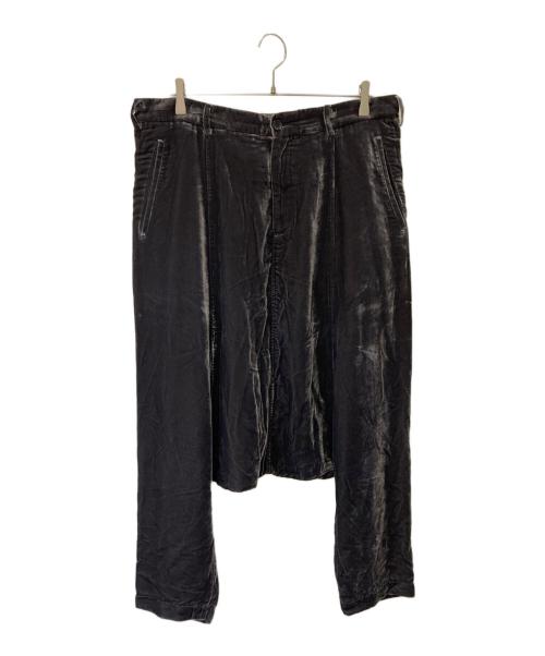 COMME des GARCONS HOMME PLUS（コムデギャルソンオムプリュス）COMME des GARCONS HOMME PLUS (コムデギャルソンオムプリュス) ベロアサルエルパンツ ブラック サイズ:Lの古着・服飾アイテム