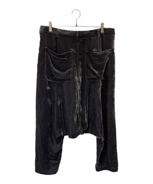 COMME des GARCONS HOMME PLUS（コムデギャルソンオムプリュス）COMME des GARCONS HOMME PLUS (コムデギャルソンオムプリュス) ベロアサルエルパンツ ブラック サイズ:Lの古着・服飾アイテム