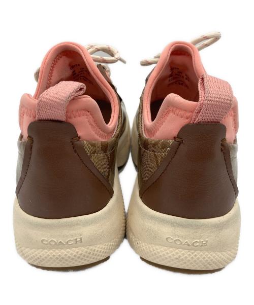 COACH（コーチ）COACH (コーチ) ランナースニーカー ブラック×ピンク サイズ:23.0cmの古着・服飾アイテム