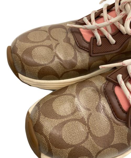 COACH（コーチ）COACH (コーチ) ランナースニーカー ブラック×ピンク サイズ:23.0cmの古着・服飾アイテム