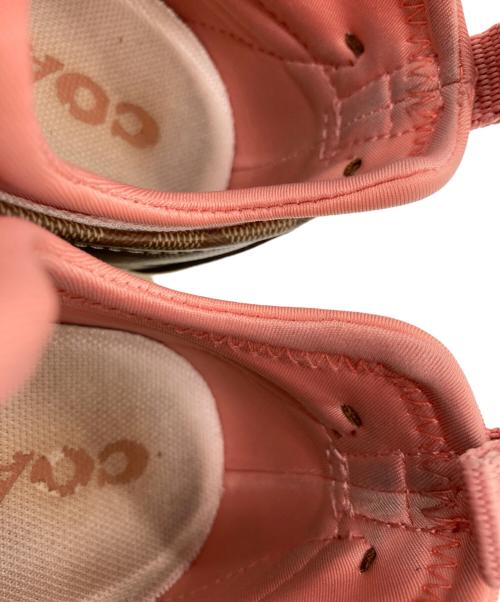 COACH（コーチ）COACH (コーチ) ランナースニーカー ブラック×ピンク サイズ:23.0cmの古着・服飾アイテム