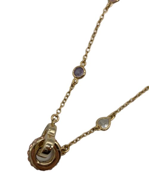 COACH（コーチ）COACH (コーチ) インターロッキングオープンハートペンダント ゴールド×ピンクの古着・服飾アイテム