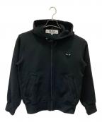 PLAY COMME des GARCONSプレイコムデギャルソン）の古着「Hooded Sweatshirt with Big Hearts」｜ブラック