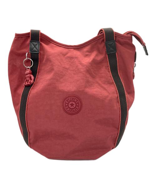 Kipling（キプリング）Kipling (キプリング) トートバッグ レッドの古着・服飾アイテム
