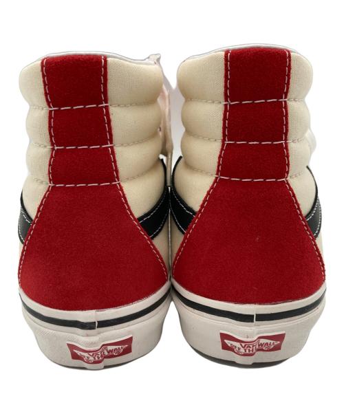 VANS（ヴァンズ）VANS (バンズ) ハイカットスニーカー レッド×ベージュ サイズ:27.5cmの古着・服飾アイテム