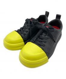 CAMPER（カンペール）の古着「ローカットスニーカー」｜ブラック×イエロー