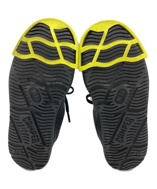 CAMPER（カンペール）CAMPER (カンペール) ローカットスニーカー ブラック×イエロー サイズ:35の古着・服飾アイテム