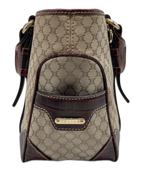 CELINE（セリーヌ）CELINE (セリーヌ) ハンドバッグ ベージュ×ブラウンの古着・服飾アイテム