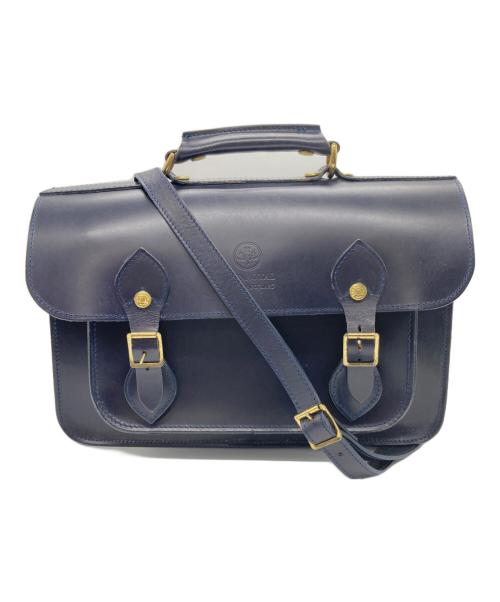 GLENROYAL（グレンロイヤル）GLENROYAL (グレンロイヤル) サッチェルバッグ 13インチ ダークブルーの古着・服飾アイテム