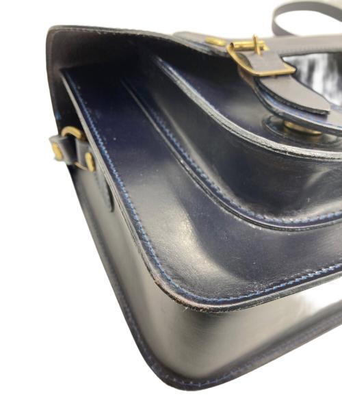 GLENROYAL（グレンロイヤル）GLENROYAL (グレンロイヤル) サッチェルバッグ 13インチ ダークブルーの古着・服飾アイテム