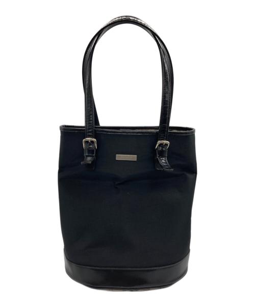 Burberry's BLUE LABEL（バーバリーズ ブルーレーベル）Burberry's BLUE LABEL (バーバリーズ ブルーレーベル) ノバチェックナイロントートバッグ ブラックの古着・服飾アイテム