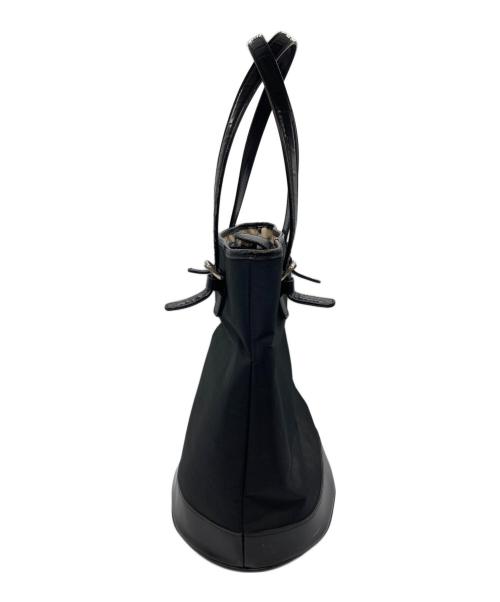 Burberry's BLUE LABEL（バーバリーズ ブルーレーベル）Burberry's BLUE LABEL (バーバリーズ ブルーレーベル) ノバチェックナイロントートバッグ ブラックの古着・服飾アイテム