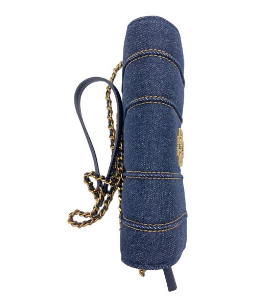 TORY BURCH（トリーバーチ）TORY BURCH (トリーバーチ) デニムチェーンウォレット インディゴの古着・服飾アイテム