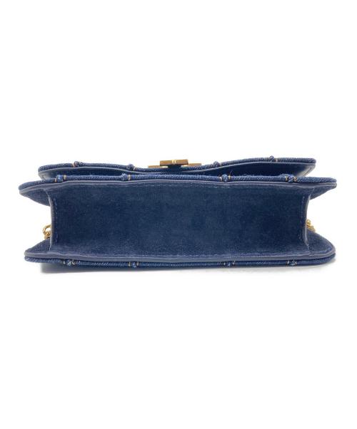 TORY BURCH（トリーバーチ）TORY BURCH (トリーバーチ) デニムチェーンウォレット インディゴの古着・服飾アイテム