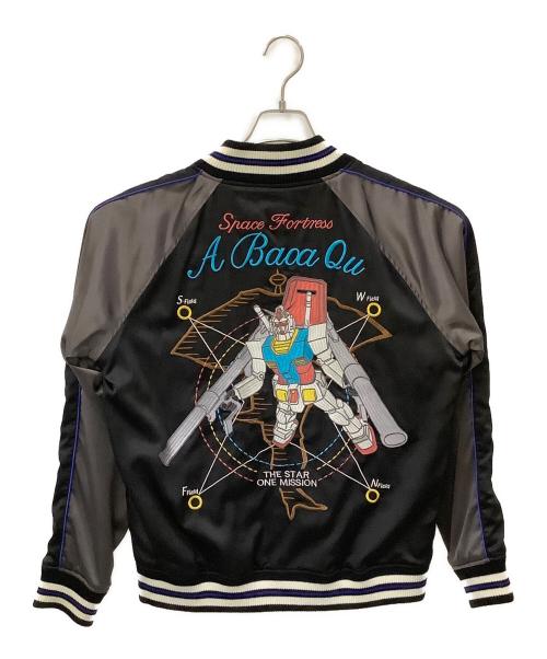 機動戦士ガンダム（キドウセンシガンダム）機動戦士ガンダム (キドウセンシガンダム) リバーシブルスカジャン グリーン×ブラック サイズ:Mの古着・服飾アイテム