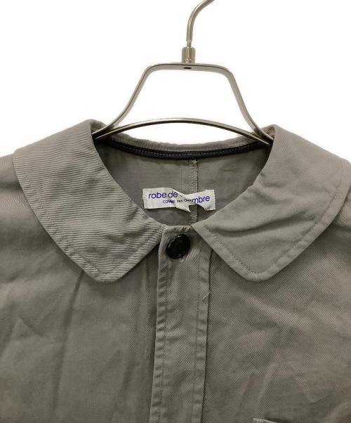 ROBE DE CHAMBRE COMME DES GARCONS（ローブドシャンブル コムデギャルソン）ROBE DE CHAMBRE COMME DES GARCONS (ローブドシャンブル コムデギャルソン) ステンカラーコート グレー サイズ:Mの古着・服飾アイテム