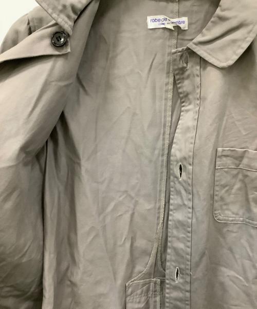 ROBE DE CHAMBRE COMME DES GARCONS（ローブドシャンブル コムデギャルソン）ROBE DE CHAMBRE COMME DES GARCONS (ローブドシャンブル コムデギャルソン) ステンカラーコート グレー サイズ:Mの古着・服飾アイテム