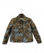 Salvatore Ferragamoサルヴァトーレ フェラガモ）の古着「シルク混ジャケット」｜ブラウン×ブルー