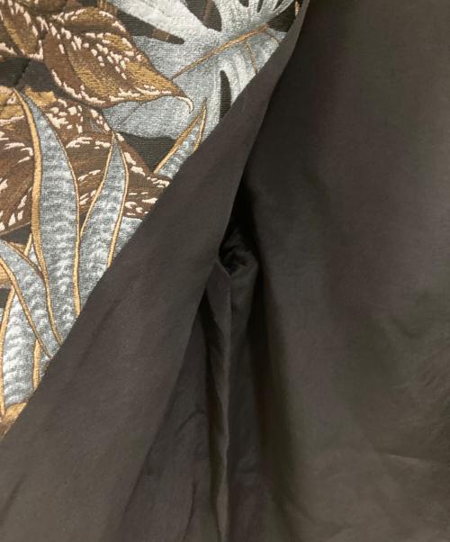 Salvatore Ferragamo（サルヴァトーレ フェラガモ）Salvatore Ferragamo (サルヴァトーレ フェラガモ) シルク混ジャケット ブラウン×ブルー サイズ:38の古着・服飾アイテム