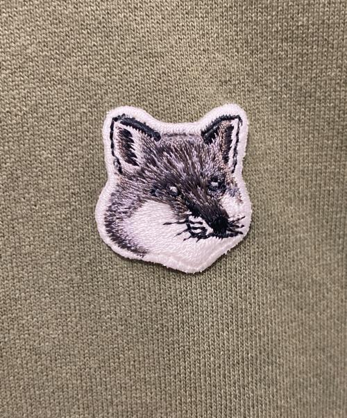 maison kitsune（メゾンキツネ）maison kitsune (メゾンキツネ) プルオーバーパーカー グリーン サイズ:Lの古着・服飾アイテム