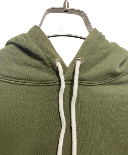 maison kitsune（メゾンキツネ）maison kitsune (メゾンキツネ) プルオーバーパーカー グリーン サイズ:Lの古着・服飾アイテム