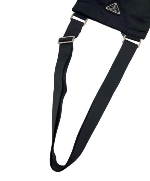 PRADA（プラダ）PRADA (プラダ) ナイロンショルダーバッグ ネイビーの古着・服飾アイテム