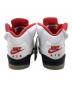 中古・古着 NIKE (ナイキ) AIR JORDAN 5 RETRO(GS) ホワイト×レッド サイズ:cm23.5 未使用品：14000円