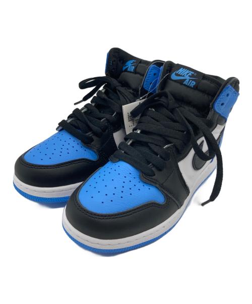 NIKE（ナイキ）NIKE (ナイキ) AIR JORDAN 1 RETRO HIGH OG GS ブルー×ブラック サイズ:24.0cm 未使用品の古着・服飾アイテム