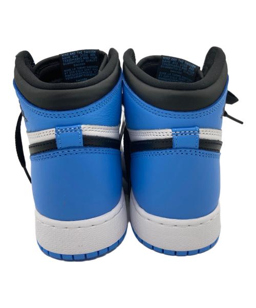 NIKE（ナイキ）NIKE (ナイキ) AIR JORDAN 1 RETRO HIGH OG GS ブルー×ブラック サイズ:24.0cm 未使用品の古着・服飾アイテム