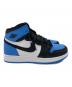 中古・古着 NIKE (ナイキ) AIR JORDAN 1 RETRO HIGH OG GS ブルー×ブラック サイズ:24.0cm 未使用品：14000円
