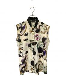 FENDI（フェンディ）の古着「ノースリーブブラウス」｜ベージュ