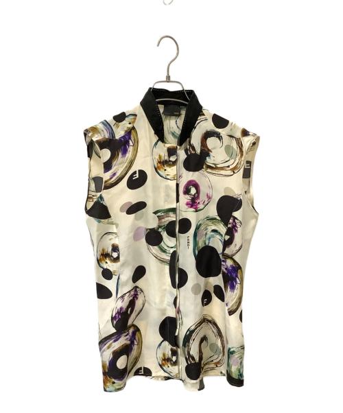 FENDI（フェンディ）FENDI (フェンディ) ノースリーブブラウス ベージュ サイズ:40の古着・服飾アイテム